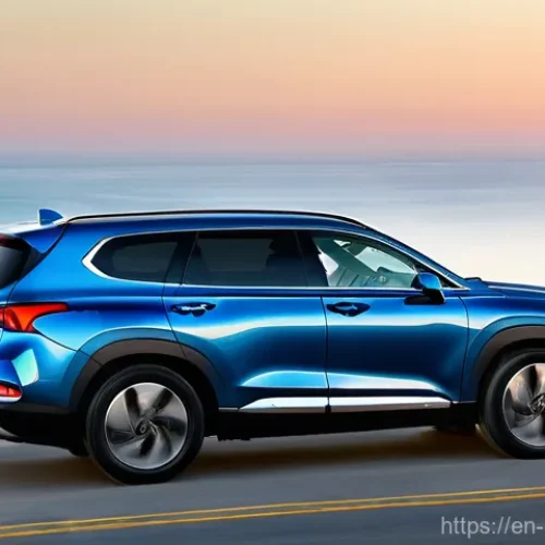 Home 22 현대 싼타페와 쏘렌토 하이브리드 비교 - **A Refined Family Adventure in the 2025 Hyundai Santa Fe Hybrid**
"A stunning exterior shot of ...