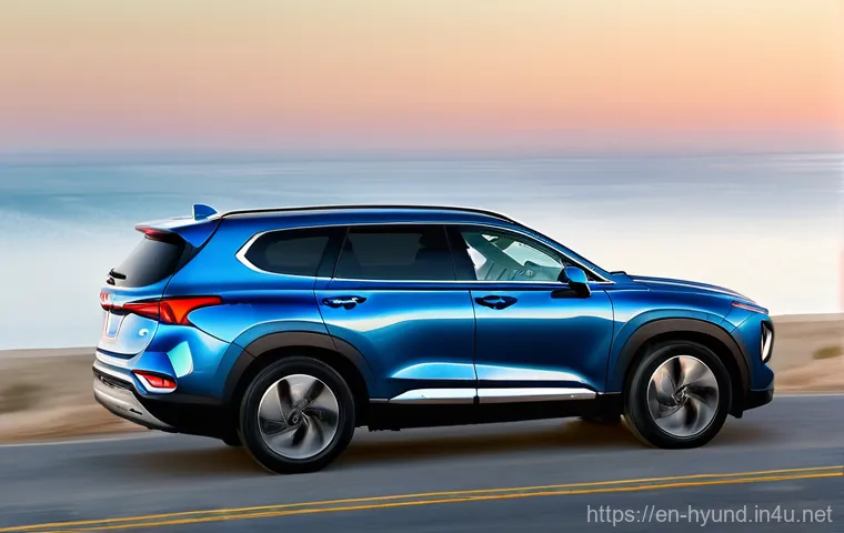 현대 싼타페와 쏘렌토 하이브리드 비교 - **A Refined Family Adventure in the 2025 Hyundai Santa Fe Hybrid**
"A stunning exterior shot of ...